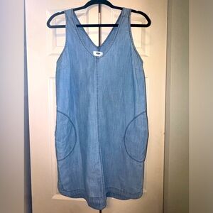 Old Navy Denim Sleeveless Easy Dress with Pockets